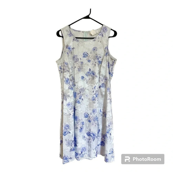 Vintage 90s Y2K Dress Sz M Baby Spice Girls Style Shiny Satin Icy Lilac Silver - Picture 1 of 9